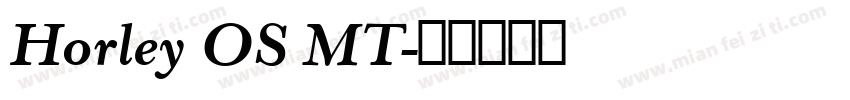 Horley OS MT字体转换